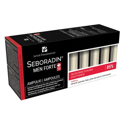 Seboradin Men Forte, traitement anti-chute pour homme, 5,5 ml x 14 ampoules