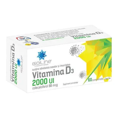 Vitamine D3 2000 UI, 60 comprimés, Helcor