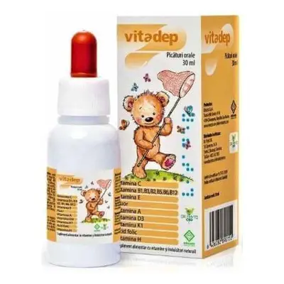 Vitadep Gouttes orales de vitamines pour enfants, 30 ml, Dr. Phyto