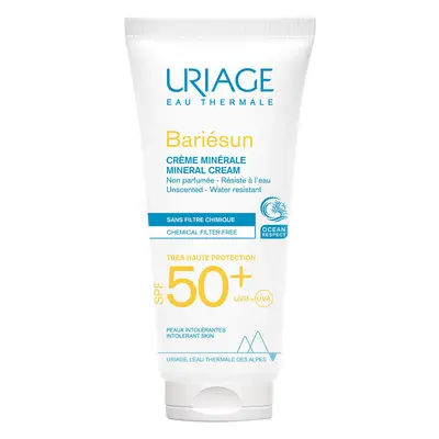 Uriage Bariesun, crème minérale visage et corps, peaux hypersensibles, avec intolérances, SPF 50