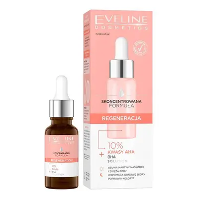 Eveline Cosmetics Formule concentrée, sérum régénérant, 10 % d'acides AHA, 18 ml