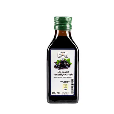 OlVita, huile de pépins de cassis pressée à froid, non purifiée, 100 ml