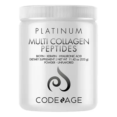 Codeage Multi Collagen Peptides, Peptide de collagène avec biotine, kératine et acide hyaluroniq