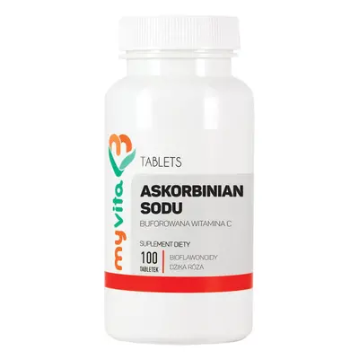 MyVita Sodium Ascorbate, vitamine C tamponnée, 100 comprimés