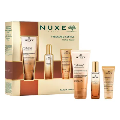 Coffret de parfum Nuxe Prodigieuse, parfum, 30 ml + huile de douche, 100 ml + lait corporel parf