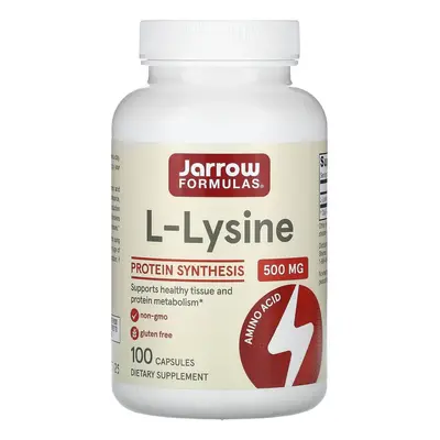 L-Lysine 500mg Jarrow Formulas, 100 gélules, Secom