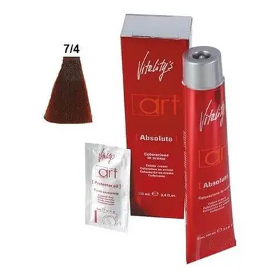 Vitality's Art Absolute teinture permanente avec ammoniaque 7/4 Reddish Blonde 100ml