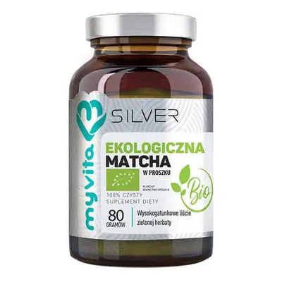 MyVita Silver Poudre de matcha bio, thé vert bio, 80 g