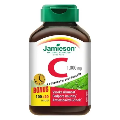 JAMIESON VITAMINE C 1000 mg 1×120 tbl, complément alimentaire