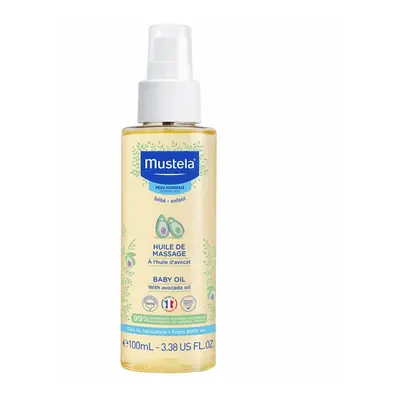 Huile de massage, 100 ml, Mustela