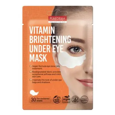 Masque éclaircissant pour les yeux avec des vitamines, 30 pièces/ 30 g, Purederm