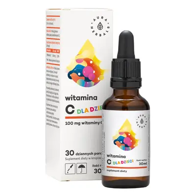 Aura Herbals Vitamine C pour enfants, gouttes, 30 ml