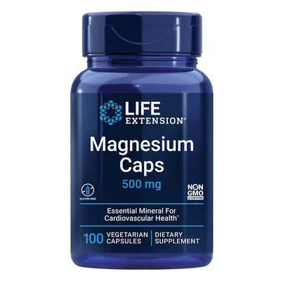 Life Extension Magnesium Caps, magnésium 500 mg, 100 gélules végétales