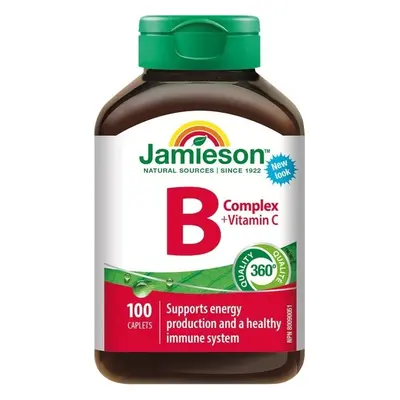 JAMIESON B-COMPLEX AVEC VITAMINE C 1×100 tbl, b-complex