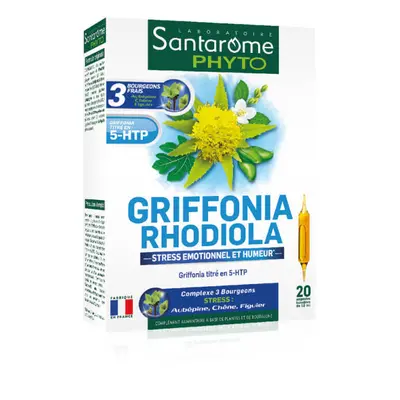 Griffonia Rhodiola, 20 ampoules, Santarome Natural