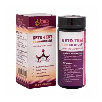 Keto-Test, 100 bandelettes, Bio Elements