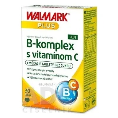 WALMARK B-complex PLUS avec vitamine C tbl (emballage innovant 2018) 1x30 pcs