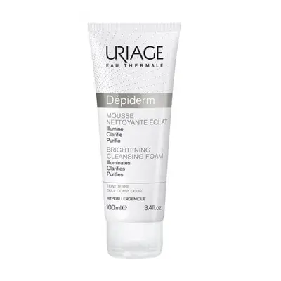 Depiderm mousse nettoyante dépigmentante pour les peaux ternes, 100 ml, Uriage