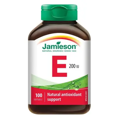 JAMIESON VITAMINE E 200IU 1×100 cps, complément alimentaire