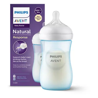 Avent Natural Response, biberon avec tétine réactive, bleu, débit 3, SCY903/21, après 1 mois, 26