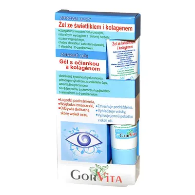 GorVita, gel pour les yeux avec puits de lumière et collagène, 20 ml