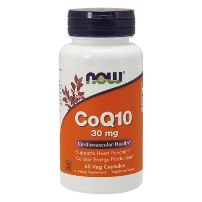 Now Foods CoQ10 30 mg, coenzyme Q10, 60 gélules végétales