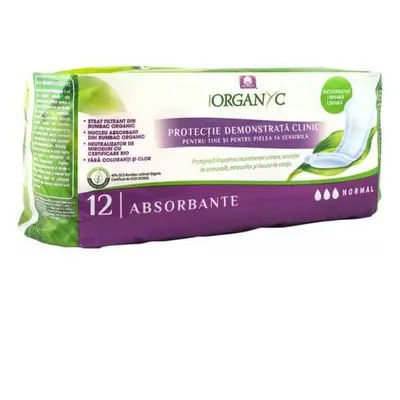 Serviettes d'incontinence en coton biologique, 12 pièces, Organyc