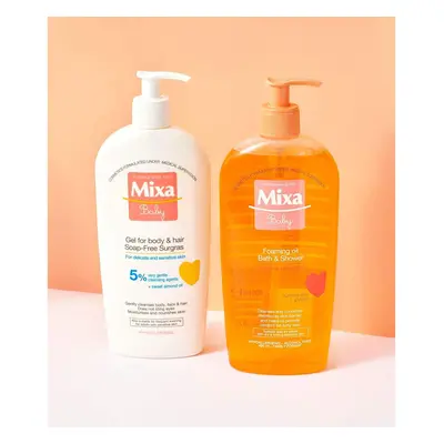 Mixa Baby, huile en mousse de bain et de douche pour enfants, 400 ml