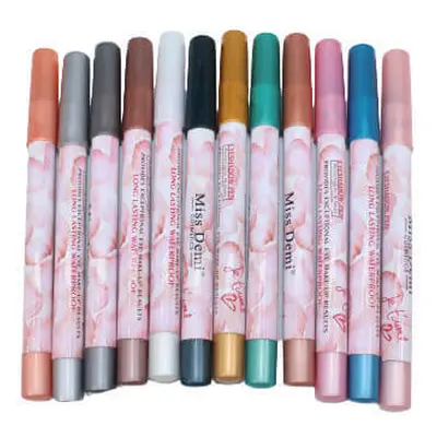 Set de 12 crayons pour les yeux waterproof, Miss Demi, Je T'aime