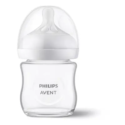 Biberon en verre Natural Response, 1 mois et plus, 120 ml, Philips Avent