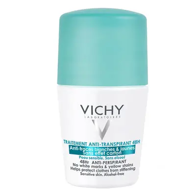 Vichy, roll-on anti-transpirant 48h, contre les marques sur les vêtements, 50 ml