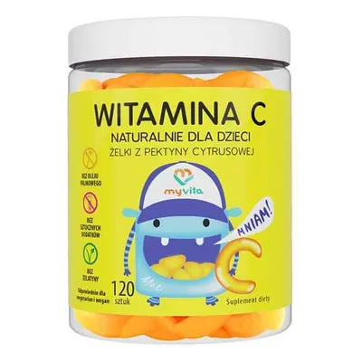 MyVita Vitamine C, bonbons naturels pour enfants, 120 pièces