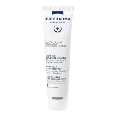 Isispharma Glyco-A, crème de nuit douce avec 5,5% d'acide glycolique, 30 ml