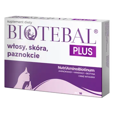 Biotebal Plus Hair Skin Nails, 30 comprimés + 10 comprimés gratuits