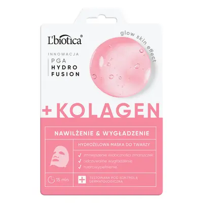 L&#39;Biotica, masque visage hydrogel au collagène, 1 pièce