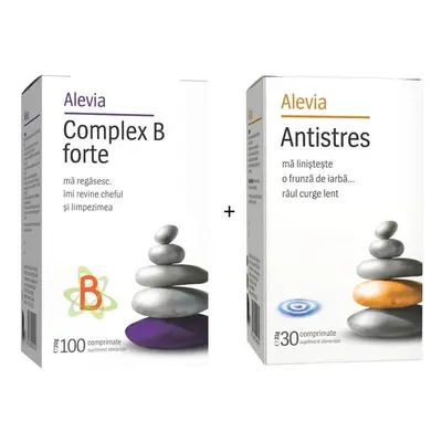 Paquet Complexe B Forte, 100 comprimés + Antistress, 30 comprimés, Alevia