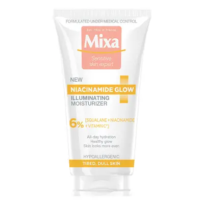 Mixa Niacinamide Glow, crème hydratante illuminante, peaux ternes et fatiguées, 50 ml