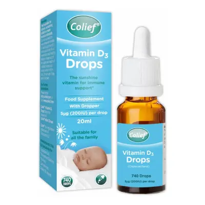 Vitamine D3 gouttes orales, 20ml, Colief