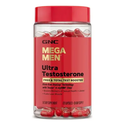 Mega Men® Ultra Testosterone, formule avancée pour la croissance de la testostérone libre et tot