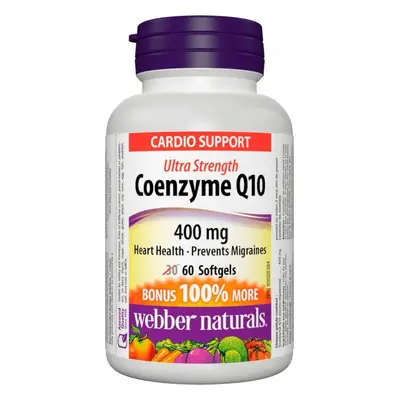 WEBBER NATURALS Coenzyme Q10 400 mg EXTRA STRONG 1×60 cps, complément alimentaire