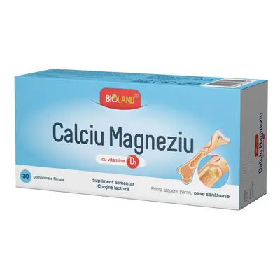 Calcium Magnésium avec Vitamine D3 Bioland, 30 comprimés, Biofarm