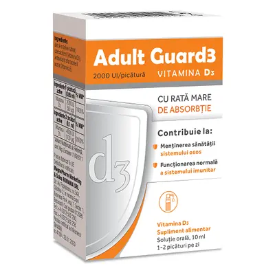 Adult Guard3 2000 UI Vitamine D3, 10 ml, Evital