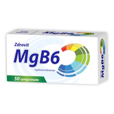 Magnésium + Vitamine B6, 50 comprimés, Zdrovit