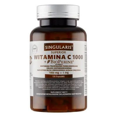 Singularis Superior, Vitamine C 1000 + Biopérine, 120 gélules