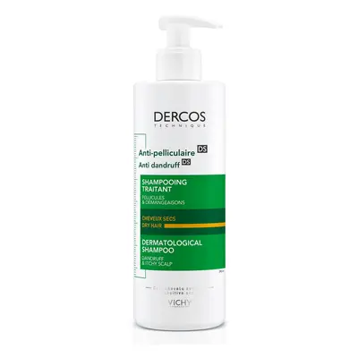 Vichy Dercos Shampooing anti-pelliculaire pour cheveux secs, 390 ml