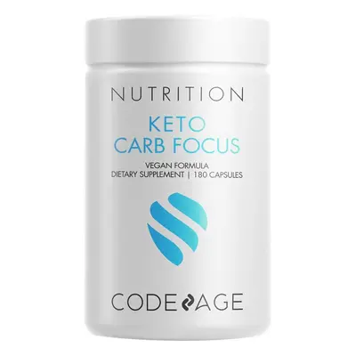 Codeage Keto Carb Focus, Formule d'inhibition des glucides, 180 Cps