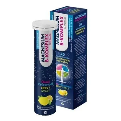 Glenmark Magnésium B-Komplex avec arôme de citron 20 comprimés effervescents