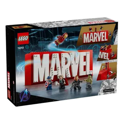 Logo Marvel et minifigures, 12 ans et +, 76313, Lego