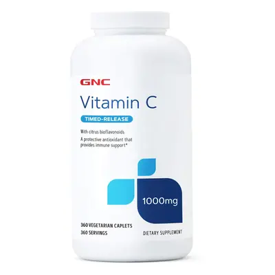 Gnc Vitamine C 1000 Mg, Avec Bioflavonoïde Et Poudre De Macèse, 360 Cps