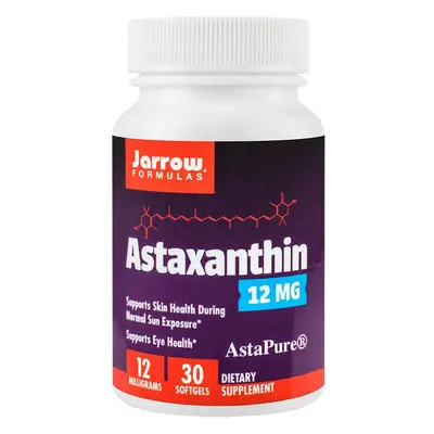 Astaxanthine 12mg Jarrow Formulas, 30 gélules, Secom